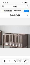 Lettino IKEA SUNDVIK colore tortora