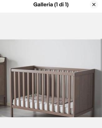 Lettino IKEA SUNDVIK colore tortora