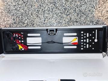 portatarga con telecamera 