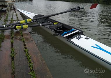 Singolo canottaggio Filippi da 95-100 kg con remi