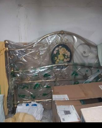 letto matrimoniale in ferro battuto 