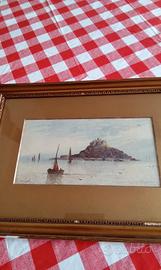 John Russell "Mont Saint Michel."stampa a colori.