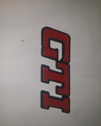 Scritta GTI peugeot/wolkswagen