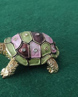 Pregiata Tartaruga cloisonné aprib.+confezione