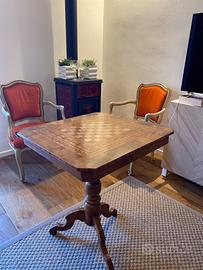 Scacchiera intarsiata fine XXIX- inizio CX secolo