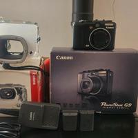 CANON G9 CON CUSTODIA SUB