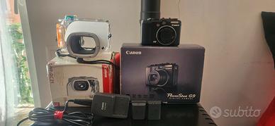 CANON G9 CON CUSTODIA SUB