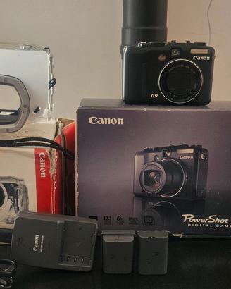 CANON G9 CON CUSTODIA SUB