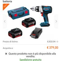 trapano avvitatore gsr 18-ve-li alte prestazioni 