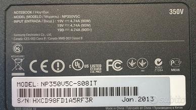 NOTEBOOK SAMSUNG NP350V5C