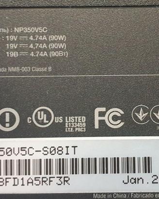 NOTEBOOK SAMSUNG NP350V5C