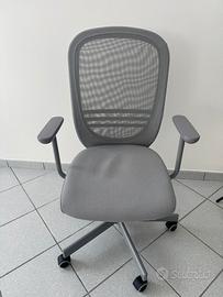 Set 4 sedie da ufficio IKEA con braccioli e ruote