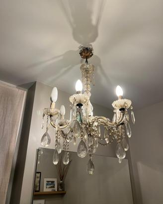 Lampadario Maria Teresa Originale cristallo 5 luci