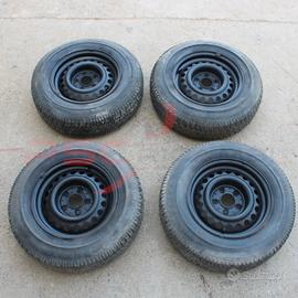 N°4 cerchi in ferro 6×14 Mercedes-Benz W116 280S