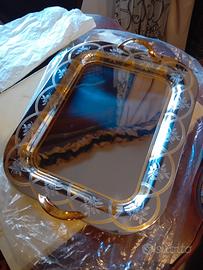 vassoio elegant con ricami 