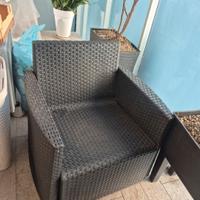 2 poltrone da giardino terrazzo 