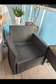 2 poltrone da giardino terrazzo 
