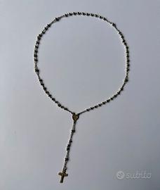 Rosario antico Vintage Metà '900 in argento d'epoc