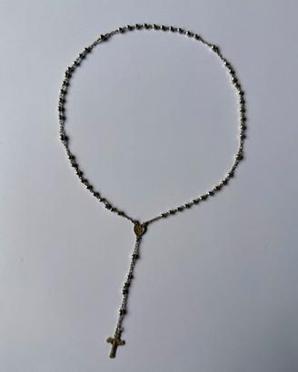 Rosario antico Vintage Metà '900 in argento d'epoc