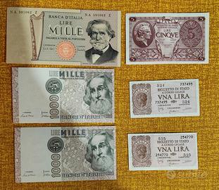 Banconote in Lire