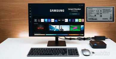 PC Fisso Completo + Smart Monitor TV SAMSUNG M5 27