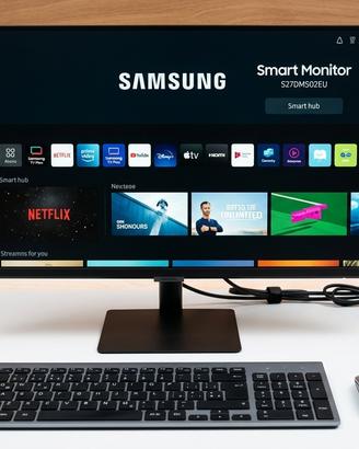 PC Fisso Completo + Smart Monitor TV SAMSUNG M5 27