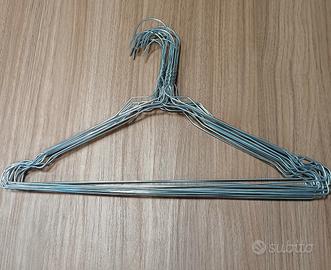 stampelle grucce metalliche 10 pezzi 