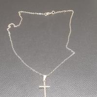 Collana con ciondolo Rosario color argento