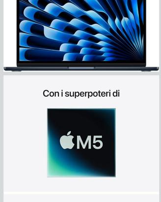 Apple MacBook Air 13'' con chip M5 1TB BLU NEW