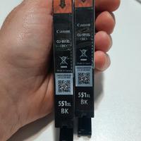 2 Cartucce Canon Cli-551 xl BK