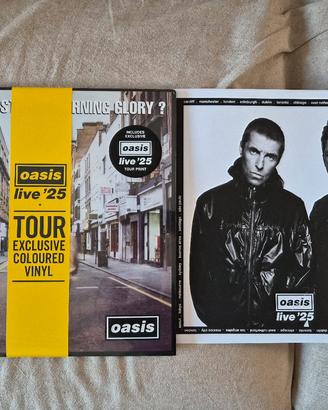 Oasis live '25 vinile + tour print