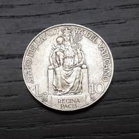 ARGENTO _ 10 lire VATICANO Regina Pacis _LEGGI