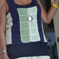 Top cotone fatto a mano