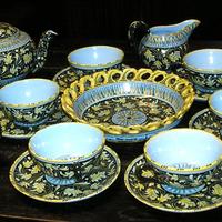 vintage Servizio the da 6 ceramica Molaroni Pesaro