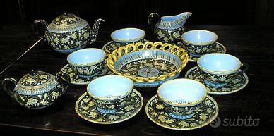 vintage Servizio the da 6 ceramica Molaroni Pesaro