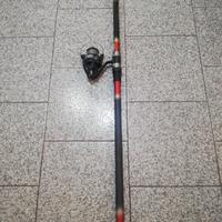 canna da pesca Carson 4 metri + mulinello Mitchell