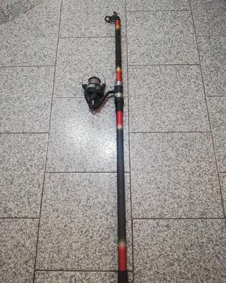 canna da pesca Carson 4 metri + mulinello Mitchell