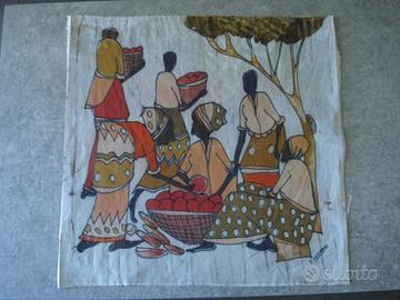 piccolo  batik  disegno su tela 40x40
