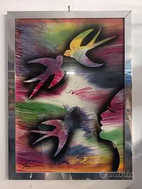 Quadro anni 70 rondini