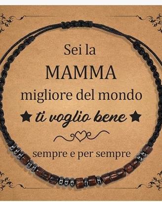 Mamma Bracciale codice morse i love you nuovo