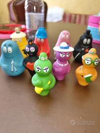 pupazzi bambole personaggi famiglia barbapapa'