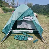 Tenda igloo con 3 sacchi a pelo e sacca custodia