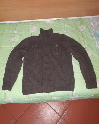 Cardigan da uomo in maglia, maglione giacca