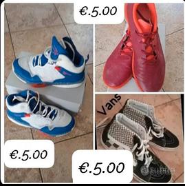 Tre paia di scarpe euro 15.00 Da calcetto,da baske