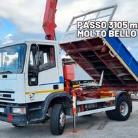 IVECO EUROCARGO 130E18 Ribaltabile Gru Fassi F80