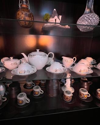 Servizio da caffè Bavaria in porcellana con decori