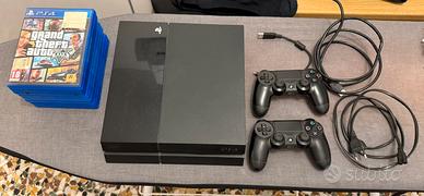 PS4 Fat 500 GB + 2 Controller + 8 Giochi