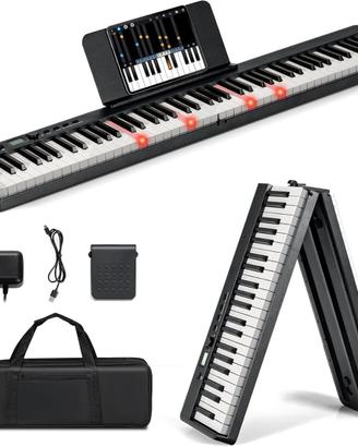 COSTWAY Tastiera Elettronica 88 PIEGHEVOLE