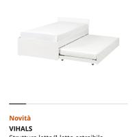 IKEA VIHALS letto singolo con letto estraibile V