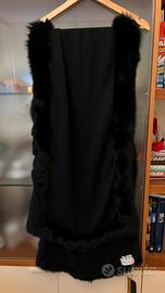 Stola con bordo pelliccia